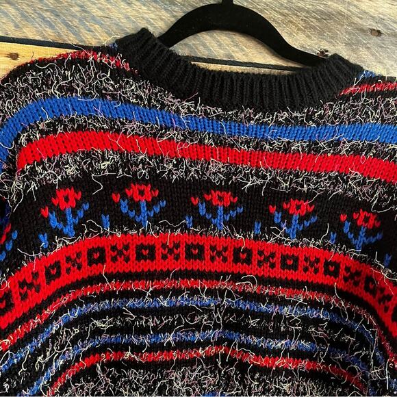 Western Connection Multi Color Eyelash Sweater Size Small - Picture 3 of 9